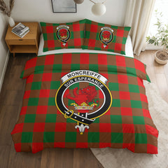 Moncreiffe (or Moncreiff) Tartan Crest Bedding Set