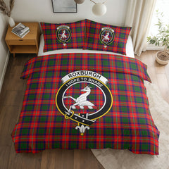 Roxburgh District Tartan Crest Bedding Set