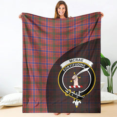 McRae Ancient Tartan Crest Blanket Wave Style
