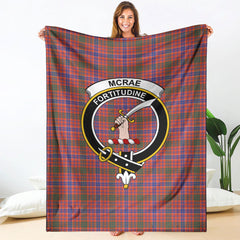 McRae Ancient Tartan Crest Blanket