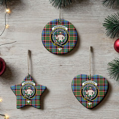 Aikenhead Tartan Crest Christmas Ceramic Ornament