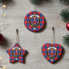 Blane Tartan Crest Christmas Ceramic Ornament