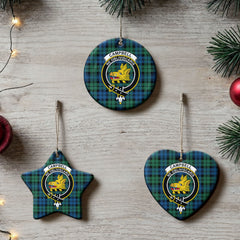 Campbell Ancient 02 Tartan Crest Christmas Ceramic Ornament