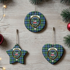 MacNeil of Barra Ancient Tartan Crest Christmas Ceramic Ornament