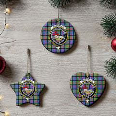 McDonald Ancient Tartan Crest Christmas Ceramic Ornament