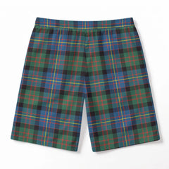 Cameron of Erracht Ancient Tartan Crest Men's Beach Shorts