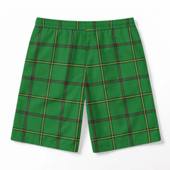 Don Tartan Crest Men's Beach Shorts