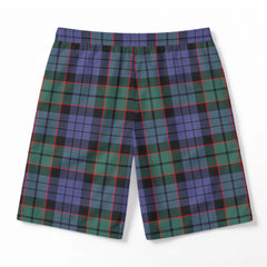 Fletcher Modern Tartan Crest Men's Beach Shorts