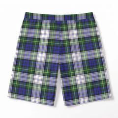 Gordon Dress Modern Tartan Crest Men's Beach Shorts