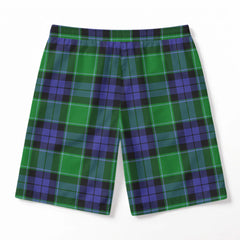 Graham of Menteith Modern Tartan Crest Men's Beach Shorts