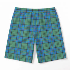 Lockhart Tartan Crest Men's Beach Shorts