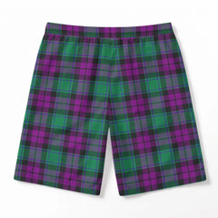 MacArthur - Milton Tartan Crest Men's Beach Shorts