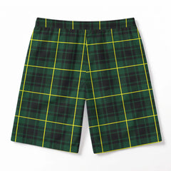 MacArthur Modern Tartan Crest Men's Beach Shorts