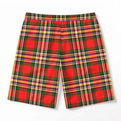 MacGill Modern Tartan Crest Men's Beach Shorts