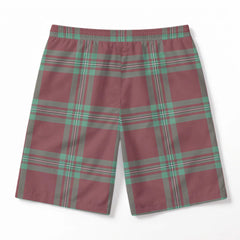 MacGregor Hunting Ancient Tartan Crest Men's Beach Shorts
