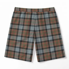 MacLaren Weathered Tartan Crest Men's Beach Shorts