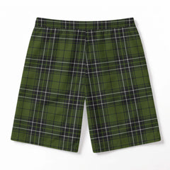 McLean Hunting Tartan Crest Men's Beach Shorts