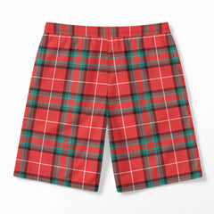 Stewart (Stuart) of Bute Tartan Crest Men's Beach Shorts