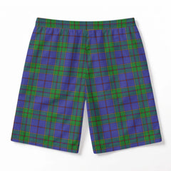 Strachan Tartan Crest Men's Beach Shorts