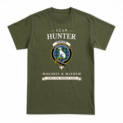 Hunter Ancient Tartan Crest Mischief and Mayhem T-shirt