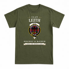 Leith Tartan Crest Mischief and Mayhem T-shirt