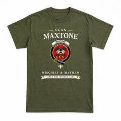 Maxtone Tartan Crest Mischief and Mayhem T-shirt