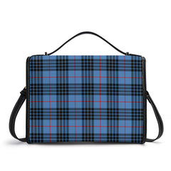 MacKay Blue Tartan Crest Satchel Bag