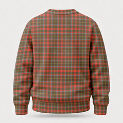 MacKintosh Hunting Weathered Tartan Crest Sweater
