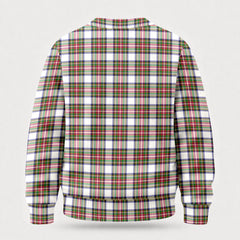 Stewart Dress Modern Tartan Crest Sweater