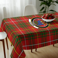 Bruce Modern Tartan Crest Tablecloth