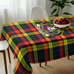 Buchanan Modern Tartan Crest Tablecloth