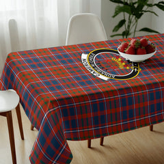 Cameron of Lochiel Ancient Tartan Crest Tablecloth