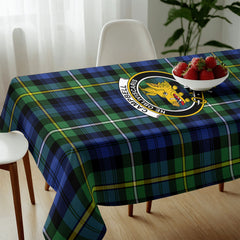 Campbell Argyll Ancient Tartan Crest Tablecloth
