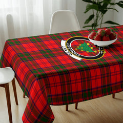 Grant Modern Tartan Crest Tablecloth