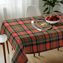 Stewart Royal Ancient Tartan Crest Tablecloth