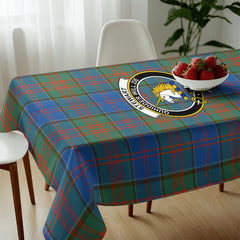 Stewart of Appin Hunting Ancient Tartan Crest Tablecloth