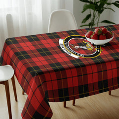 Wallace Weathered Tartan Crest Tablecloth