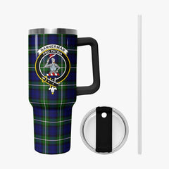 Bannerman Tartan Crest 40 oz Insulated Tumbler with Handle