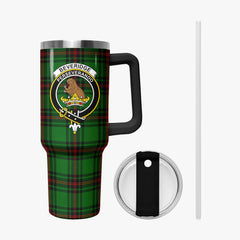 Beveridge Tartan Crest 40 oz Insulated Tumbler with Handle