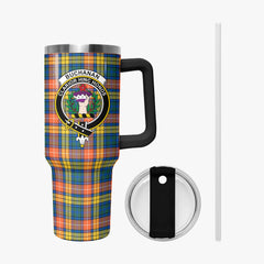 Buchanan Ancient Tartan Crest 40 oz Insulated Tumbler with Handle