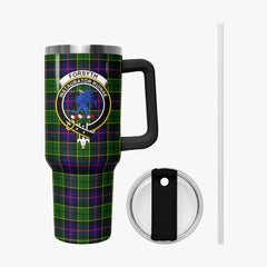 Forsyth Modern Tartan Crest 40 oz Insulated Tumbler with Handle