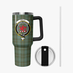 Kelly Dress Tartan Crest 40 oz Insulated Tumbler with Handle