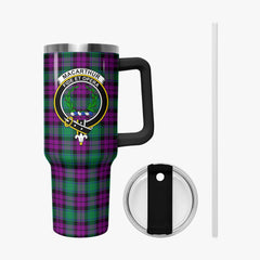 MacArthur - Milton Tartan Crest 40 oz Insulated Tumbler with Handle