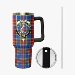 MacBeth Modern Tartan Crest 40 oz Insulated Tumbler with Handle