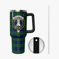 MacCallum Modern Tartan Crest 40 oz Insulated Tumbler with Handle