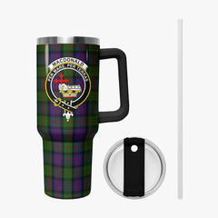 MacDonald Tartan Crest 40 oz Insulated Tumbler with Handle