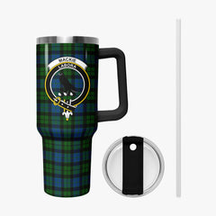 MacKie Tartan Crest 40 oz Insulated Tumbler with Handle