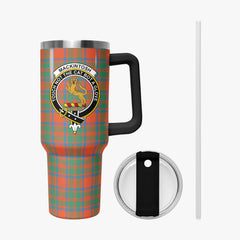 MacKintosh Ancient Tartan Crest 40 oz Insulated Tumbler with Handle