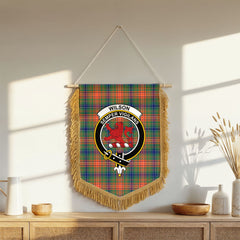 Wilson Ancient Tartan Crest Wall Hanging Banner - Wood Pole