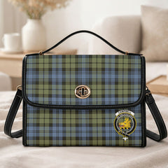Campbell Faded Tartan Crest Satchel Bag